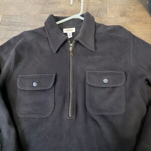 Talbots Women's Brown Quarter Zip Pullover Size L